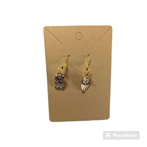 Handcrafted Owl Earrings. 1 Pair. New.